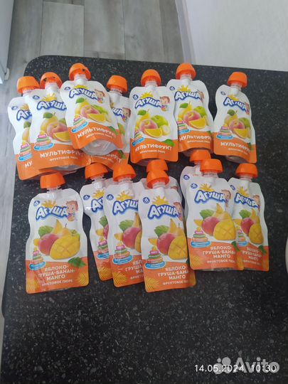 Фруктовое пюре агуша пауч