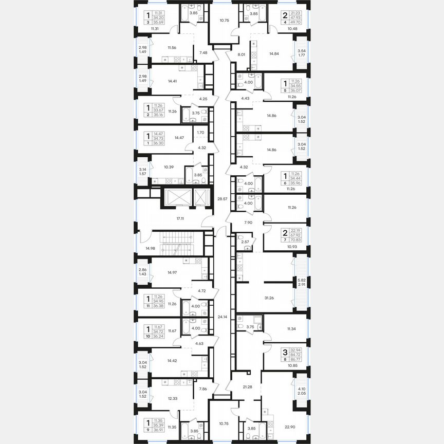 1-к. квартира, 35,2 м², 2/15 эт.