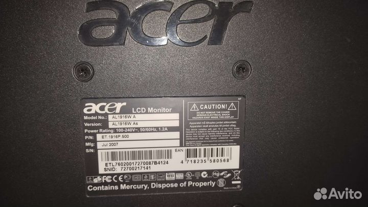 Монитор Acer 19