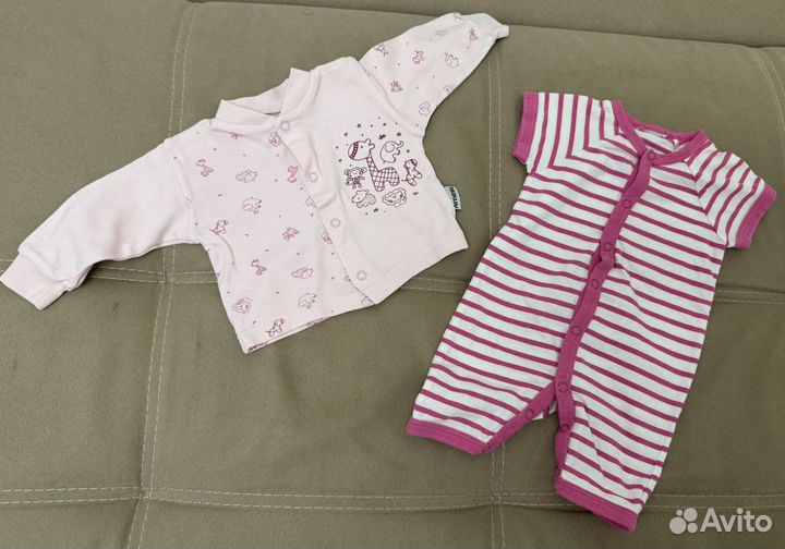 Вещи на новорожденную девочку 56-62