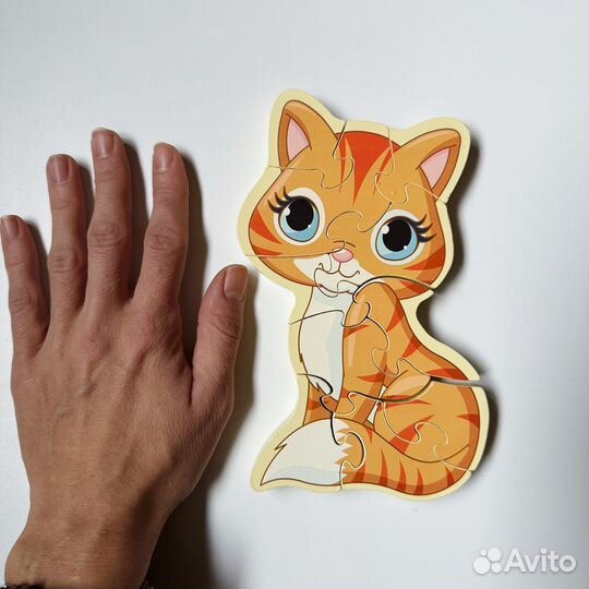 Большие деревянные пазлы животные