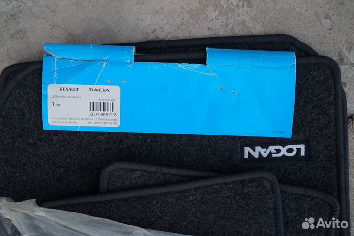 Коврики салона Ларгус, Логан, Сандеро
