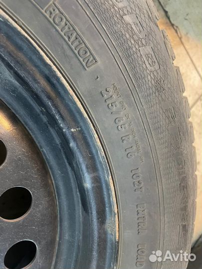 Зимняя резина на колесах r16 215/65 5x114.3