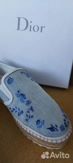 Эспадрильи женские Dior Диор новые оригинал