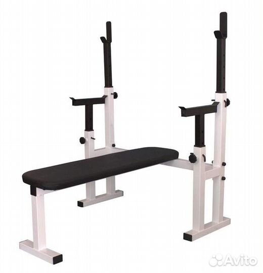 Скамья для жима лежа со страховочными упорами