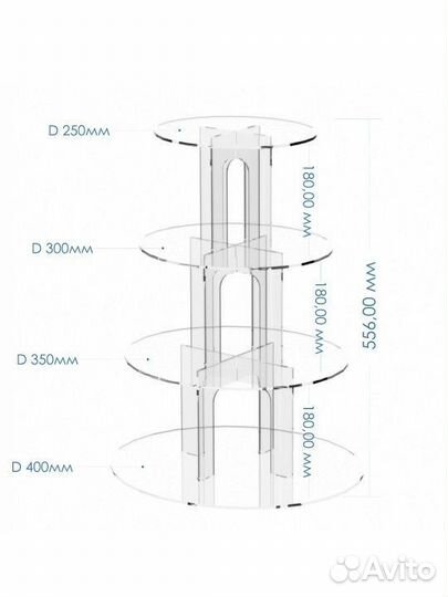 Подставка под торт и капкейки
