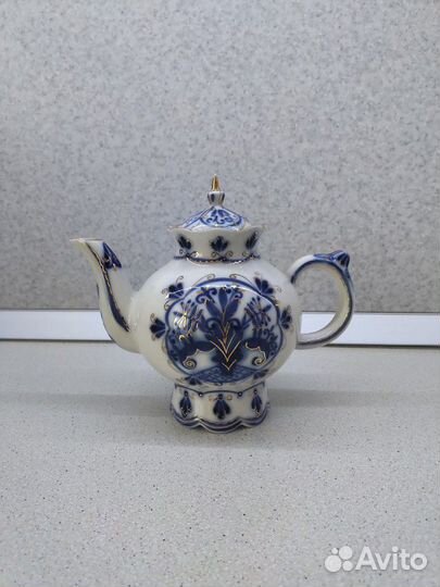 Чайник заварочный, Гжель