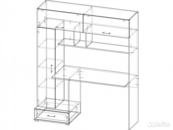 Письменно-компьютерный стол (пкс-1)