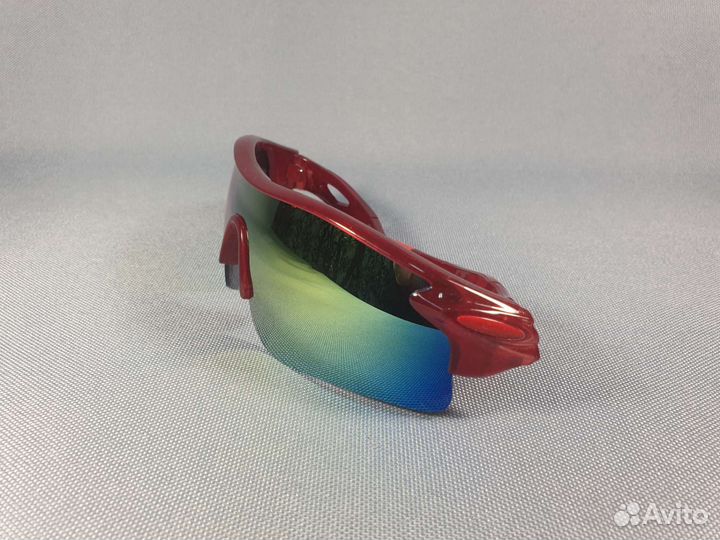 Очки спортивные красная оправа (ударостойкие)