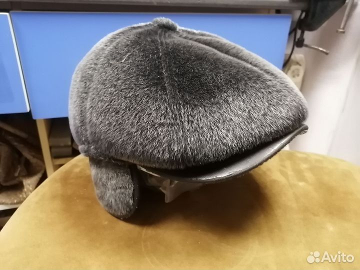 Меховая мужская кепка