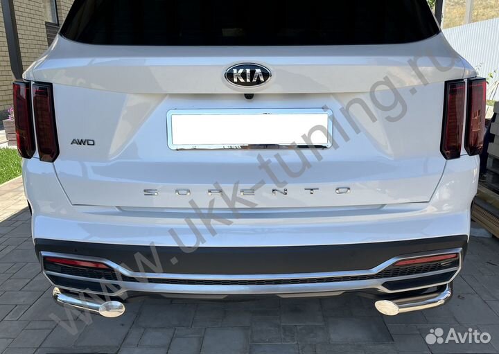 KIA Sorento MQ4 2020 Защита заднего бампера углова