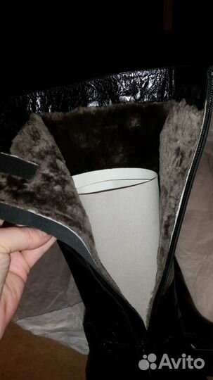 Кожаные зимние сапоги на меху vero cuoio