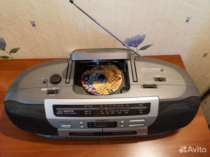 Магнитола двухкассетная c CD aiwa CSD-SR535 EZ