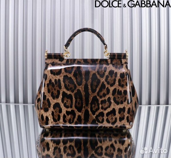 Сумка женская лаковая Dolce Gabbana Sicily Large