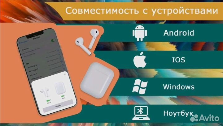 Беспроводные bluetooth наушники I9S-TWS