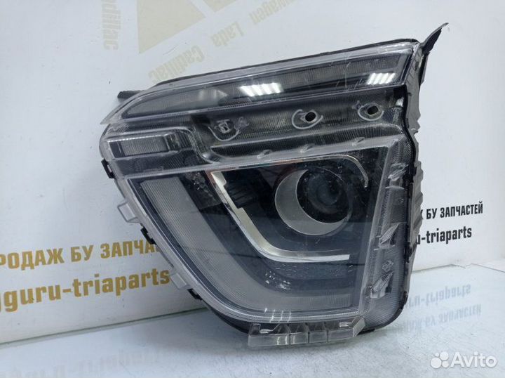 Фара галогеновая с дхо передняя левая Hyundai