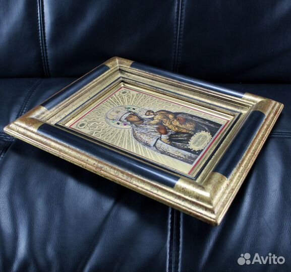 Золотая Богородица с младенцем Черниговская икона