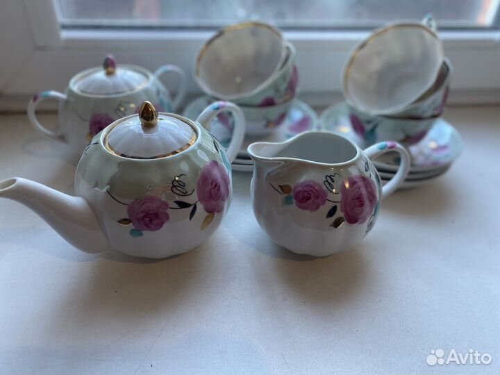 Чайный сервиз дулево розы
