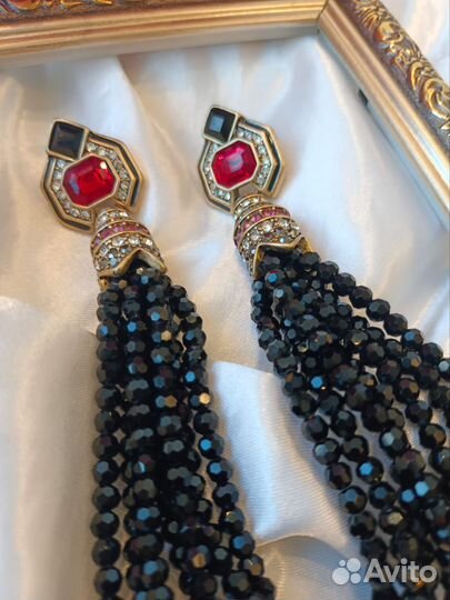 Шикарные серьги кисти шпинель Heidi Daus