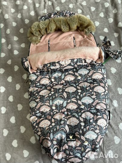 Новый зимний конверт в коляску-санки