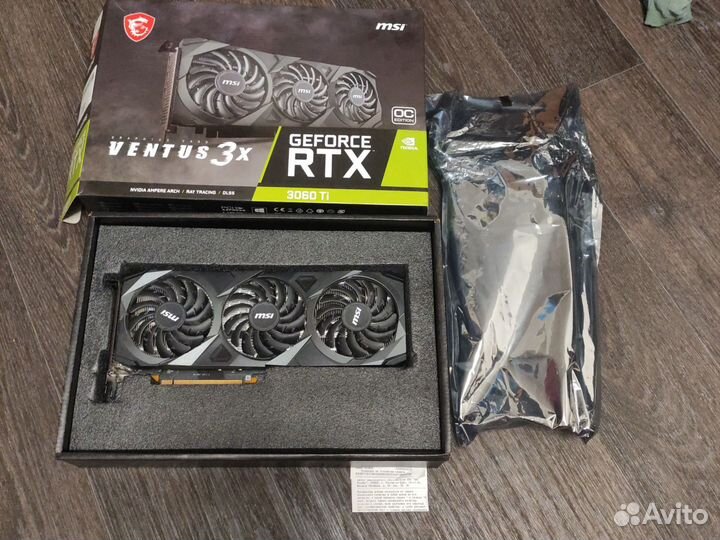 Видеокарта MSI GeForce RTX 3060 Ti ventus 3X OC (L