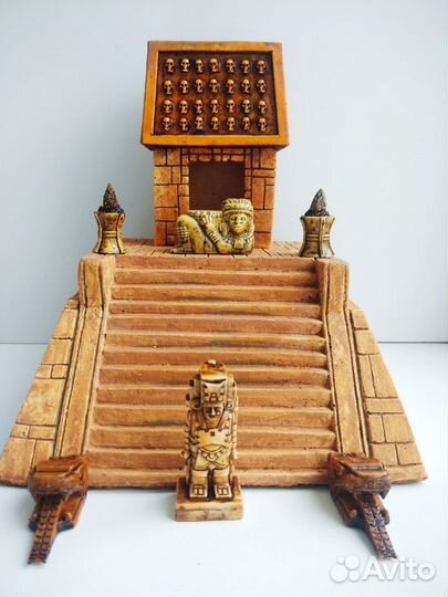 Индейцы-Солдатики. Пирамида Ацтеков.Реплика Barzso