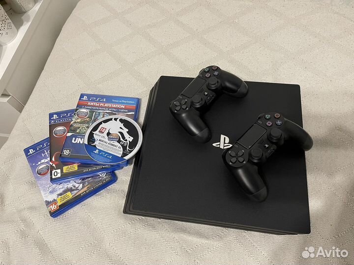 Sony playstation 4 PS4 pro 1tb с играми