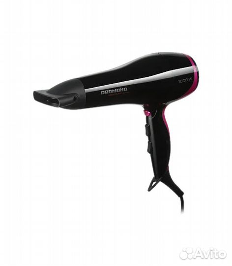 Фен Redmond RF-522, 1800 Вт, черный, фиолетовый