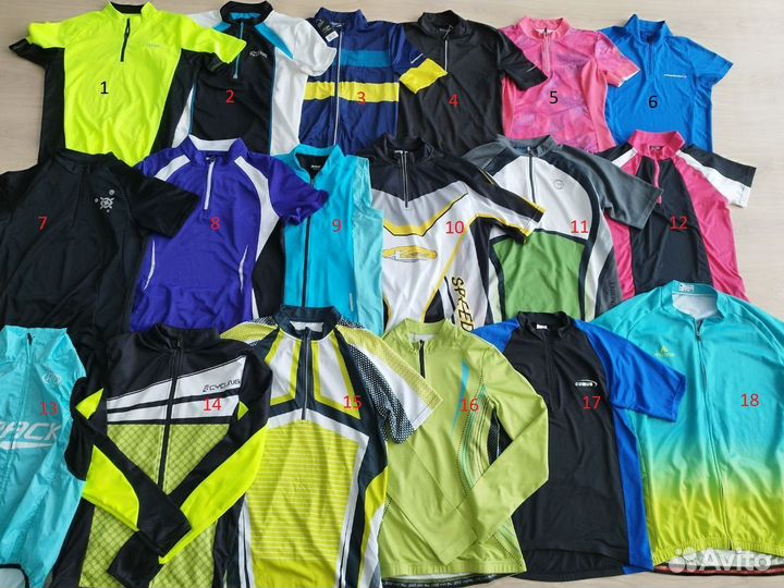Джерси велосипедная разные размеры