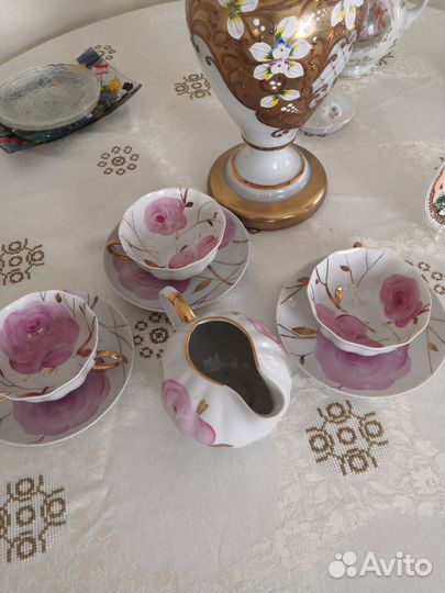 Чайная пара костяной фарфор Дулево