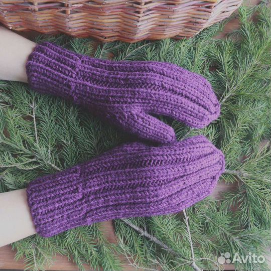 Варежки ручной работы