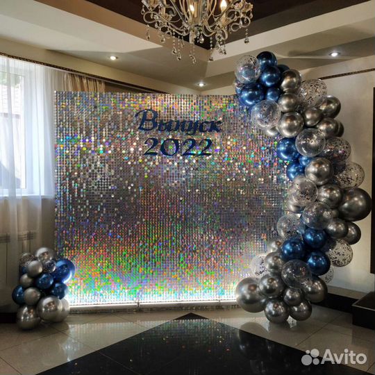 Аренда фотозоны из пайеток