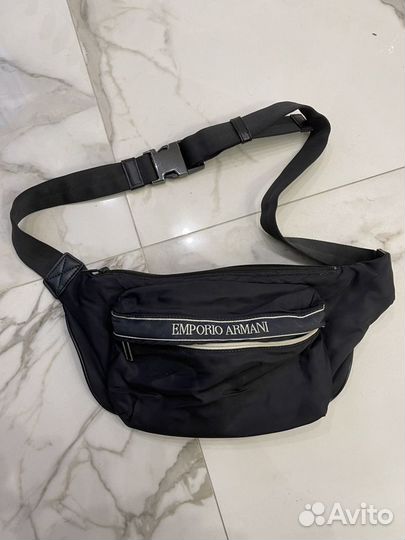 Emporio armani сумка поясная бананка оригинал