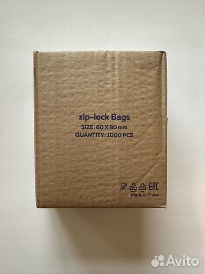 Пакеты zip lock 60 x 80 мм, 1000 шт