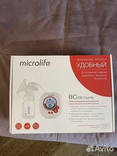 Молокоотсос электрический microlife bc200 comfy