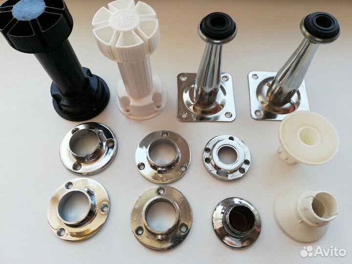 Мебельные ножки и крепеж для трубного профиля(гард