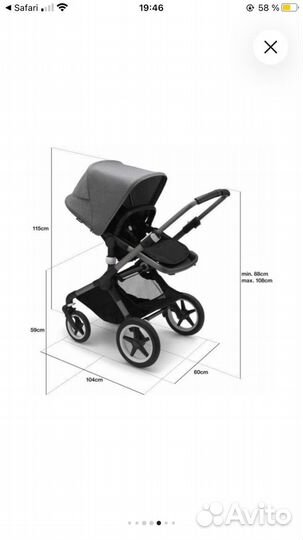 Коляска bugaboo fox 2 в 1