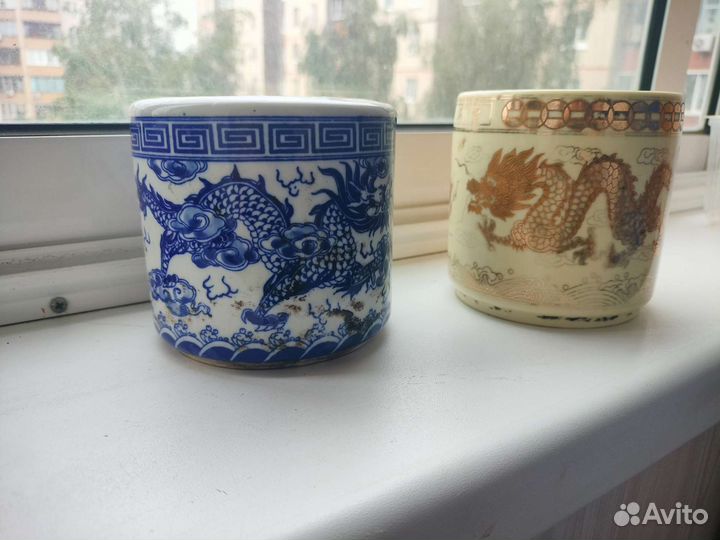 Керамические горшки в китайском стиле