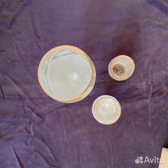 Фужеры бокалы рюмки хрусталь подарочный набор