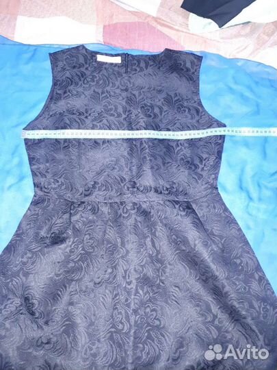 Платье женское черное, длина мини. Размер 48-50