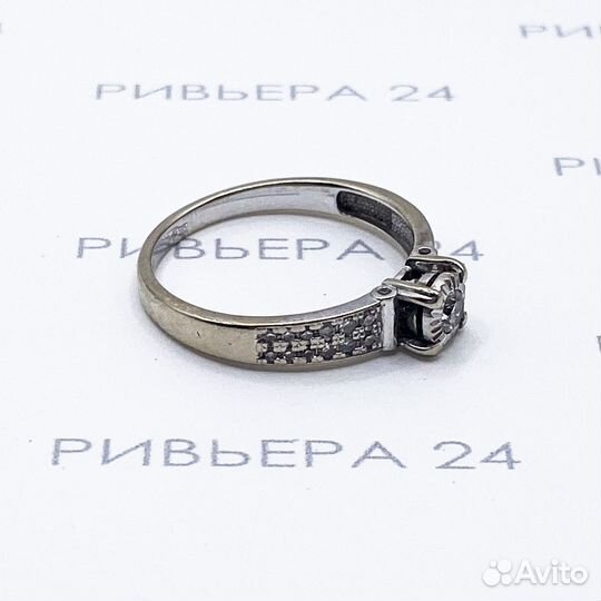 Золотое кольцо 585 пробы с бриллиантами