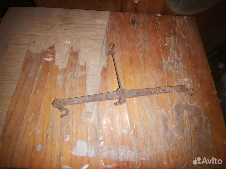 Весы безмен с гирями плечевые старинные