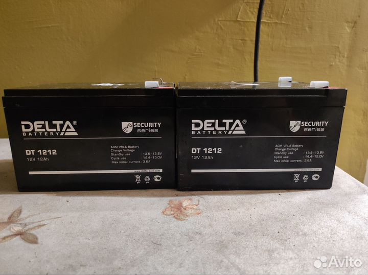 Delta battery dt1212