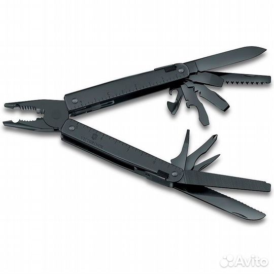 Мультитул Victorinox SwissTool Burnished, черный 3