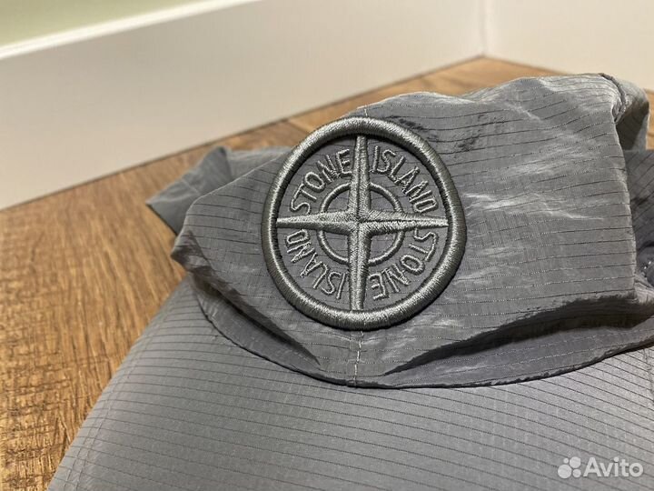 Кепка Stone Island классическая nylon серая