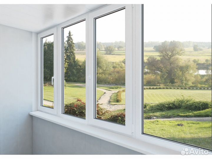 Лоджия окна пластиковые