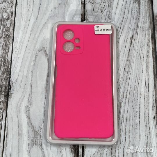 Чeхол накладка для Xiаоmi Рoсо Х5 ярко-розовый