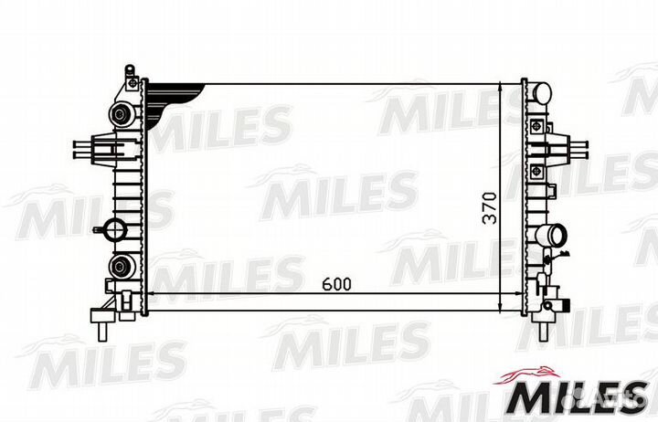Acrm097 Радиатор opel zafira / astra 1.6-1.8 05