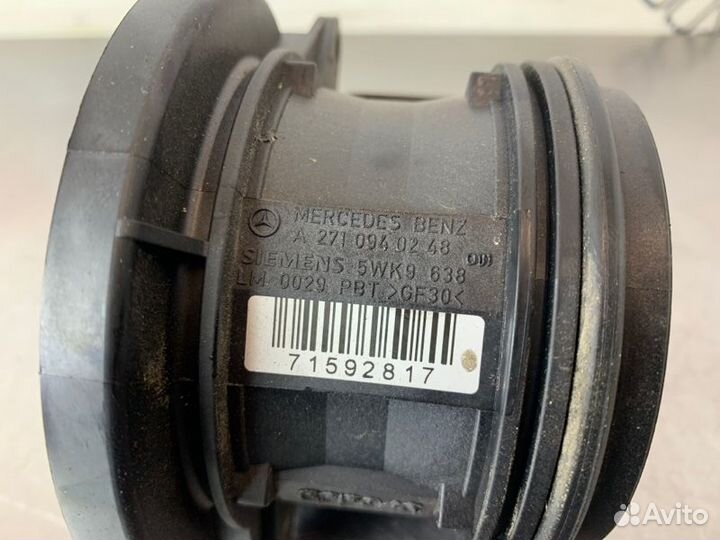 Расходомер воздуха Mercedes C-Class W204 M271 1.8I