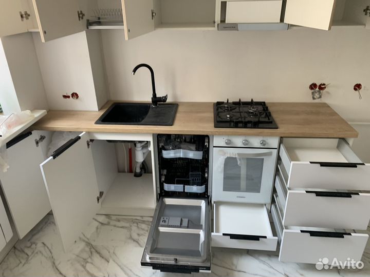 Кухонный гарнитур. Белая кухня ксп:32960